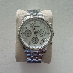 Silver MK watch